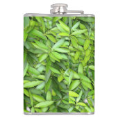 美しい緑の葉  フラスク (裏面)
