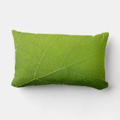 美しい緑の葉 ランバークッション (裏面)