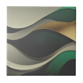 美しい緑の金ゴールドホームタイル タイル