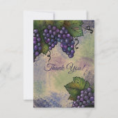 美しい緑豊かな葡萄葉と |ユーカスタマイズ カード (正面)