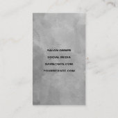 美しい線イラストレーション |はさみ |水彩 名刺 (裏面)