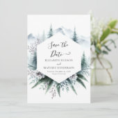 美しい編集可能な結婚山 セーブザデート (スタンド正面)