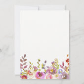 美しい繊細なフローラ|《キリスト教》洗礼式や命名式招待状 招待状 (裏面)