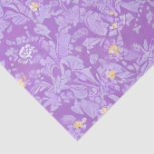 美しい繊細な紫と黄色の花 薄葉紙 (詳細)