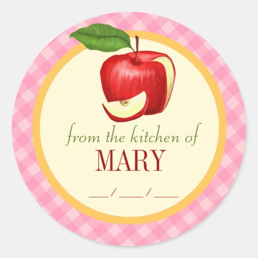 美しい缶詰ラ芸術的ベル図解入りの、写真付きの ラウンドシール (正面)