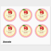 美しい缶詰ラ芸術的ベル図解入りの、写真付きの ラウンドシール (シート)