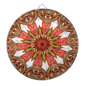 美しい美しいアジア伝統的のエッジパターン ダーツボード (正面)