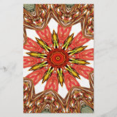 美しい美しいアジア伝統的のエッジパターン 便箋 (正面)