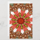 美しい美しいアジア伝統的のエッジパターン 便箋 (正面/裏面)