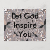 美しい美しいアッシュグレーの万華鏡のように千変万化するパターンシームレス ポストカード (正面)