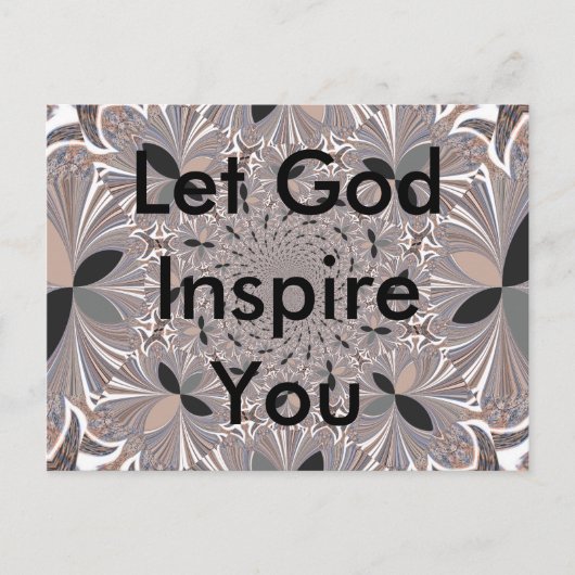 美しい美しいアッシュグレーの万華鏡のように千変万化するパターンシームレス ポストカード (正面)