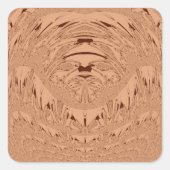 美しい美しいアフリカライオンの頭のベクトルパターン スクエアシール (正面)