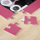 美しい美しいギターアフリカのグレースケールモチーフAr ジグソーパズル (側面)