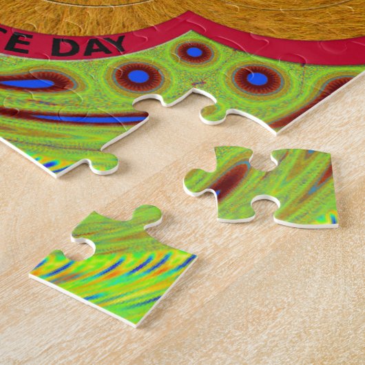 美しい美しいマンダラ素敵な一日を持っている ジグソーパズル (側面)