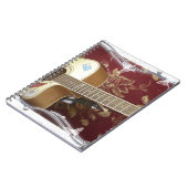 美しい美しいヴィンテージギターをアフリカのモチーフに ノートブック (左側)