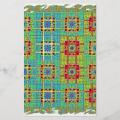 美しい美しい南アフリカの部族プリントベクトル 便箋 (正面)