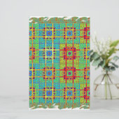 美しい美しい南アフリカの部族プリントベクトル 便箋 (スタンド正面)