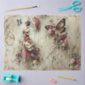 美しい美しい収集バラ 薄葉紙 (クラフト)