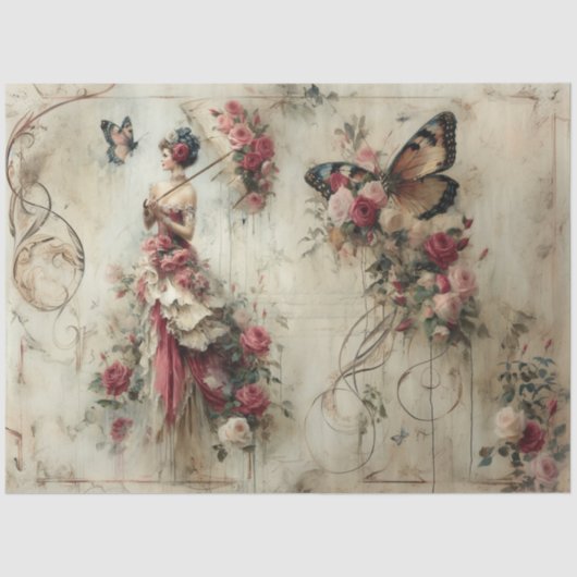 美しい美しい収集バラ 薄葉紙 (正面)