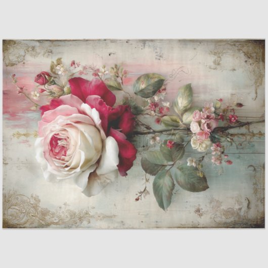 美しい美しい収集バラ 薄葉紙 (正面)