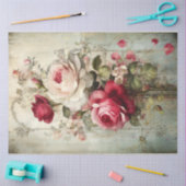 美しい美しい収集バラ 薄葉紙 (クラフト)