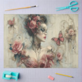 美しい美しい収集バラ 薄葉紙 (クラフト)