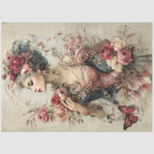 美しい美しい収集ポートレート 薄葉紙 (正面)