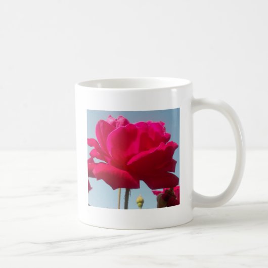 美しい美しい天体バラ赤と青 コーヒーマグカップ (右)
