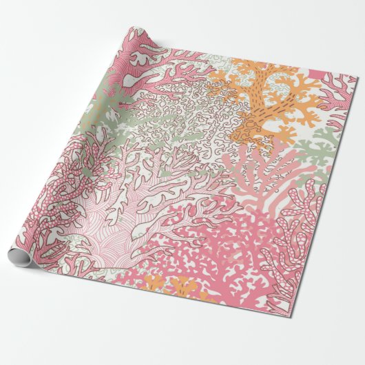 美しい美しい水中シームレスパターン ラッピングペーパー (アンロールド)