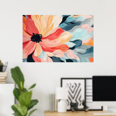 美しい美しい絵画花 ポスター (ホームオフィス)