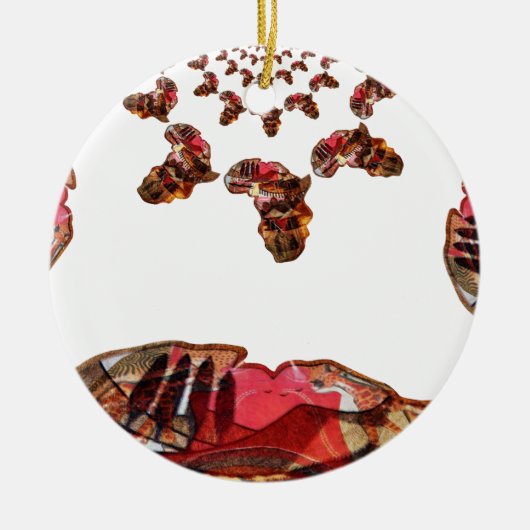 美しい美しい色 セラミックオーナメント (正面)