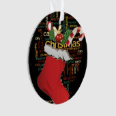 美しい美しい赤いクリスマス オーナメント (正面)