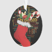 美しい美しい赤いクリスマス オーナメント (正面)