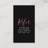 美しい美学サロンQRコードアポイントメント 紹介カード (正面)