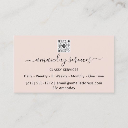 美しい美容師シリンジボトックスB12 QRCodeスパ 名刺 (裏面)