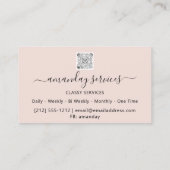 美しい美容師シリンジボトックスB12 QRCodeバラ 名刺 (裏面)