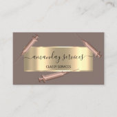 美しい美容師シリンジボトックスB12 QRCodeバラ 名刺 (正面)