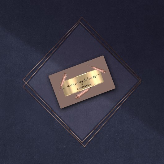 美しい美容師シリンジボトックスB12 QRCodeバラ 名刺