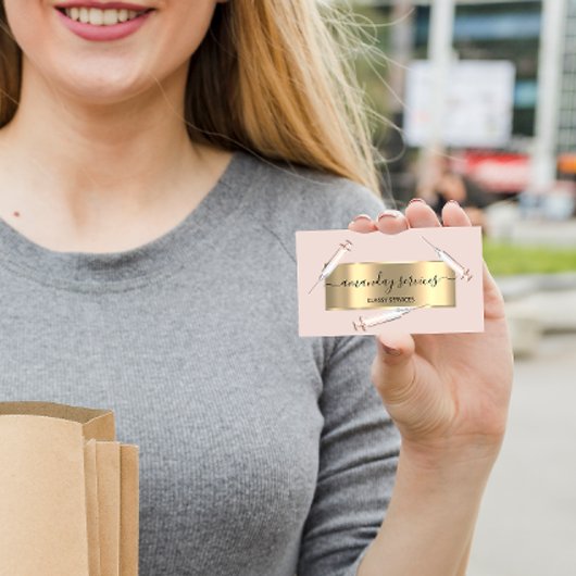 美しい美容師シリンジボトックスB12 QRCodeバラ 名刺