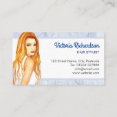 美しい美容師メイクアップアーティスト 名刺 (裏面)