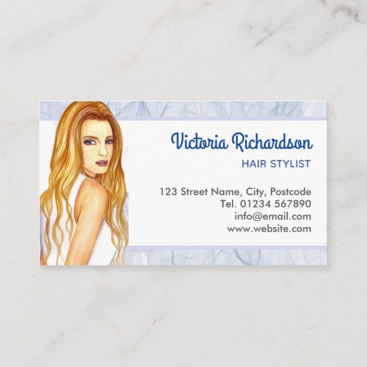 美しい美容師メイクアップアーティスト 名刺 (裏面)