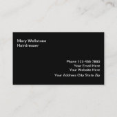 美しい美容業者名刺 名刺 (裏面)