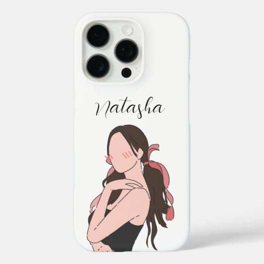 美しい美少女のカスタマイズ Case-Mate iPhoneケース (裏面)