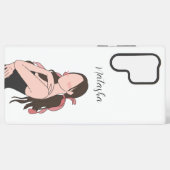 美しい美少女のカスタマイズ SAMSUNG GALAXYケース (裏面横)