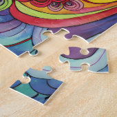 美しい美少女オリジナル芸術 ジグソーパズル (側面)