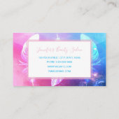 美しい羽が宇宙。 名刺 (裏面)