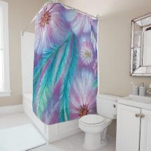 美しい羽と花柄