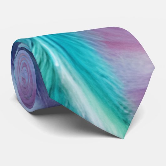 美しい羽と花柄 ネクタイ (ロール)