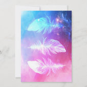 美しい羽の宇宙。 招待状 (裏面)