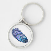 美しい羽 – 色を選択 キーホルダー (正面)